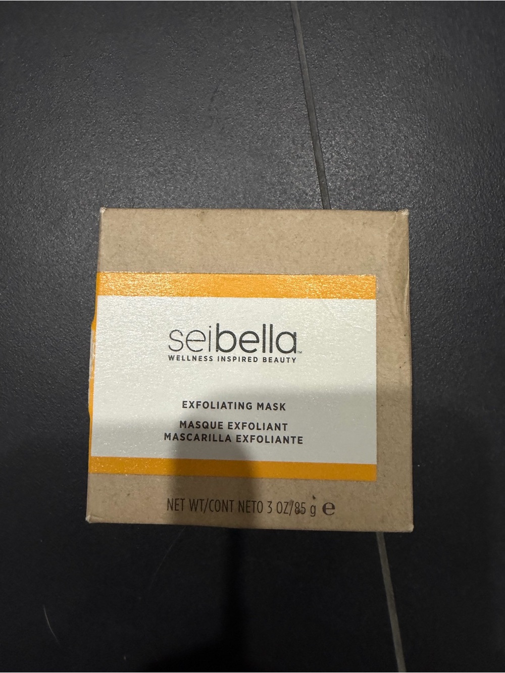 Seibella Exfoliating Mask - Natural Kraft with Yellow Accent